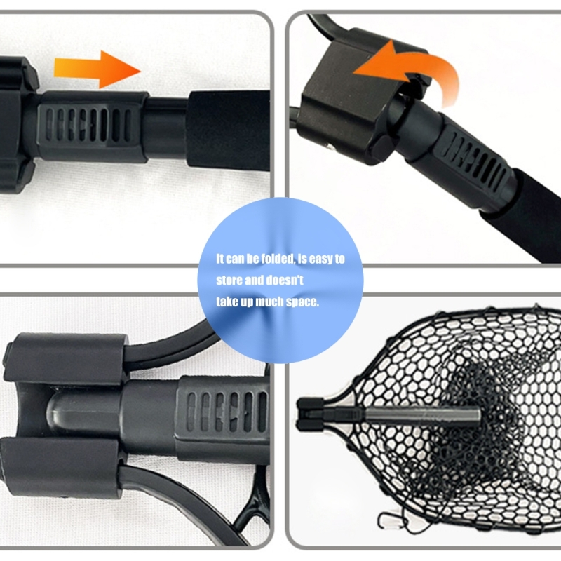 Fish Net Handle - Faltbares Landung Netz zusammenklappbares Fischerei Netz