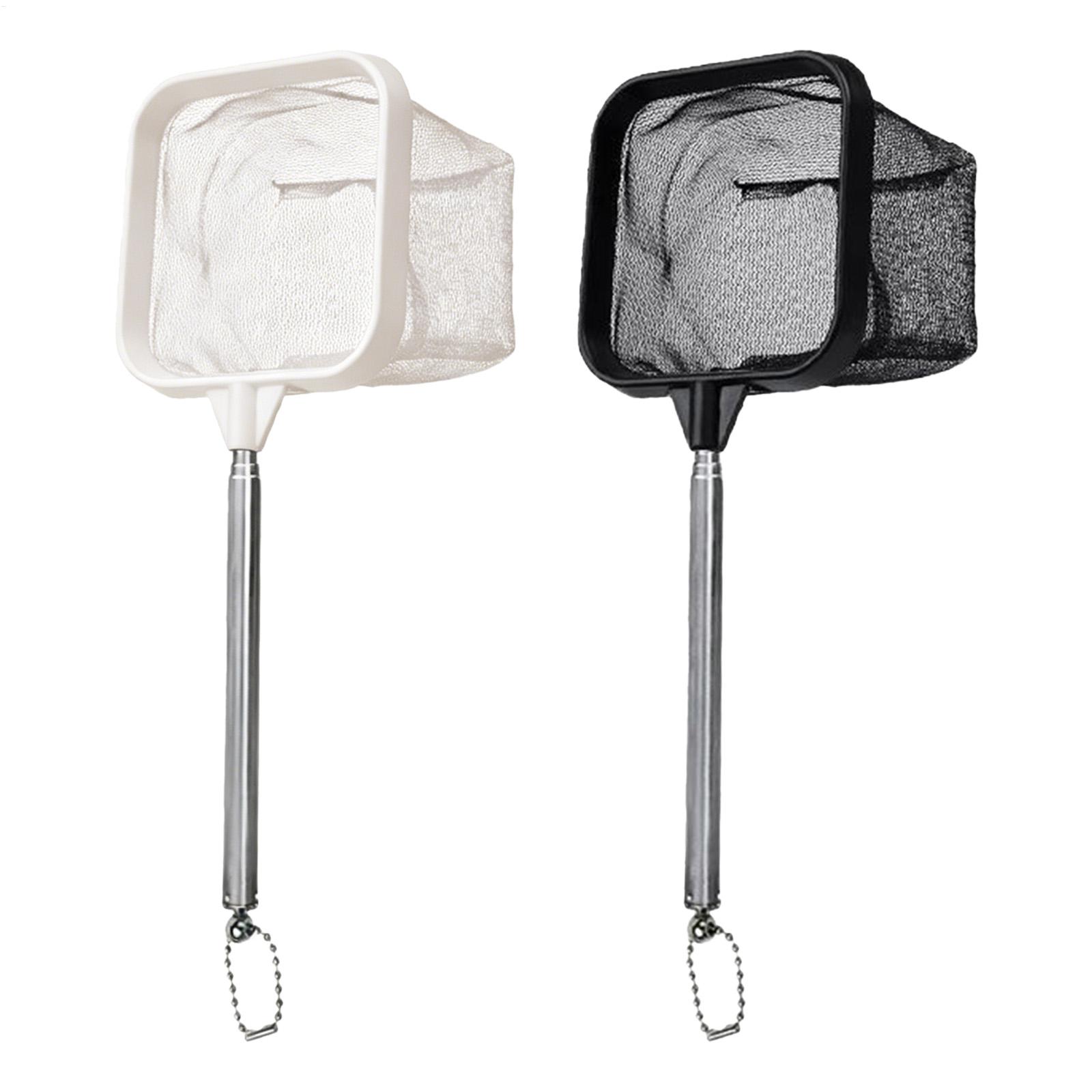 Fish Net Handle - Ausziehbarer Langstiel-Feinmaschennetz-Fischskimmer für Aquarien, Teiche und