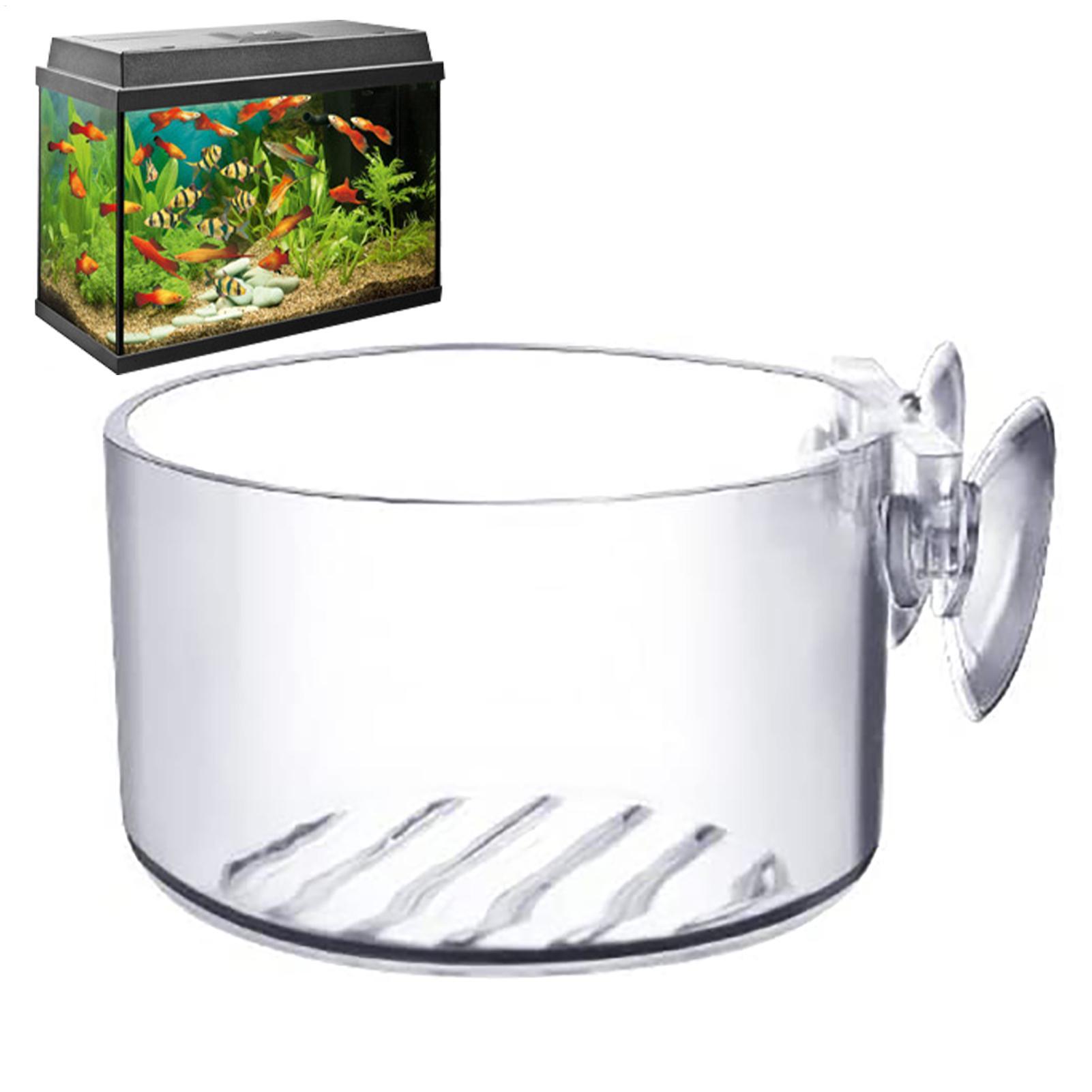 Aquarium Fish Pot - Aquatische Pflanzentöpfe aus Acryl mit Saugnapf,