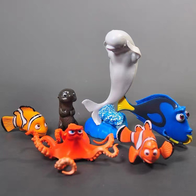 Niedliche 6-teilige Puppenstat – Aquarium Fish Dolphin Bewertung und Preis