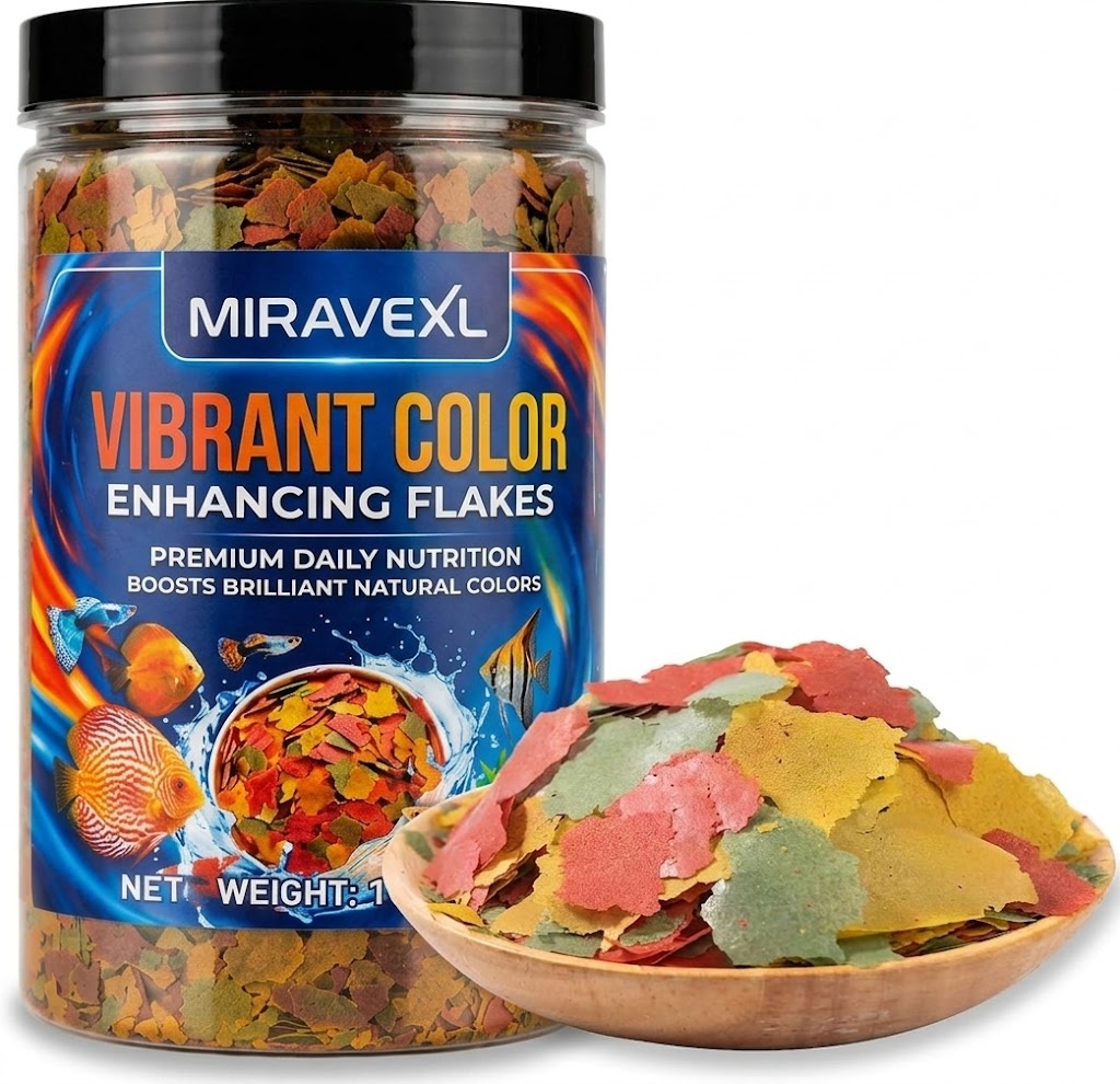 MIRAVEXL Farbverstärkende Floc – Fish Food Flake Bewertung und Preis