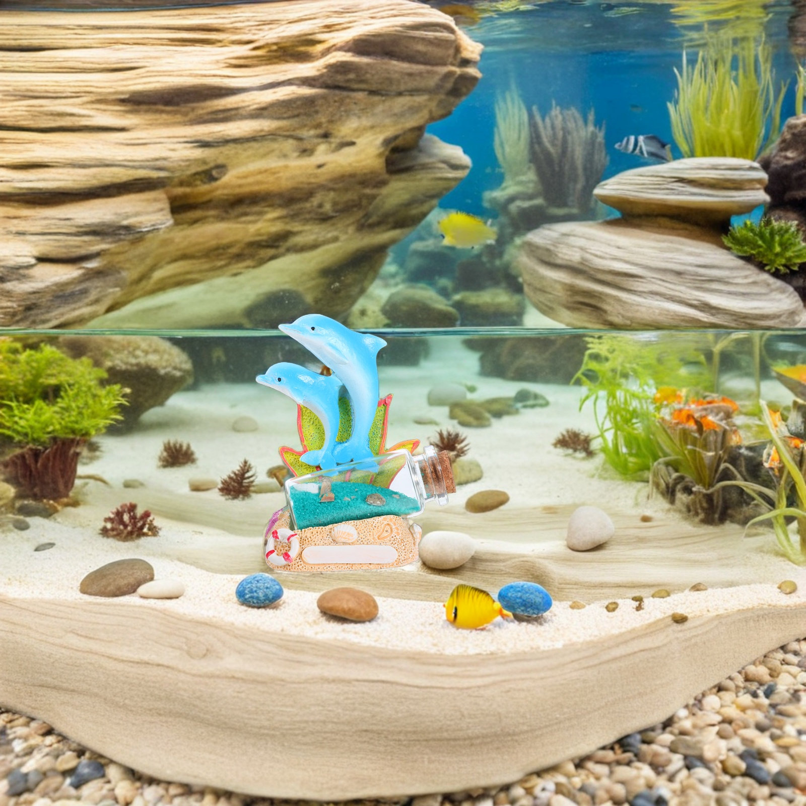 Delfin-Skulptur Treibflasche H – Aquarium Fish Dolphin Bewertung und Preis