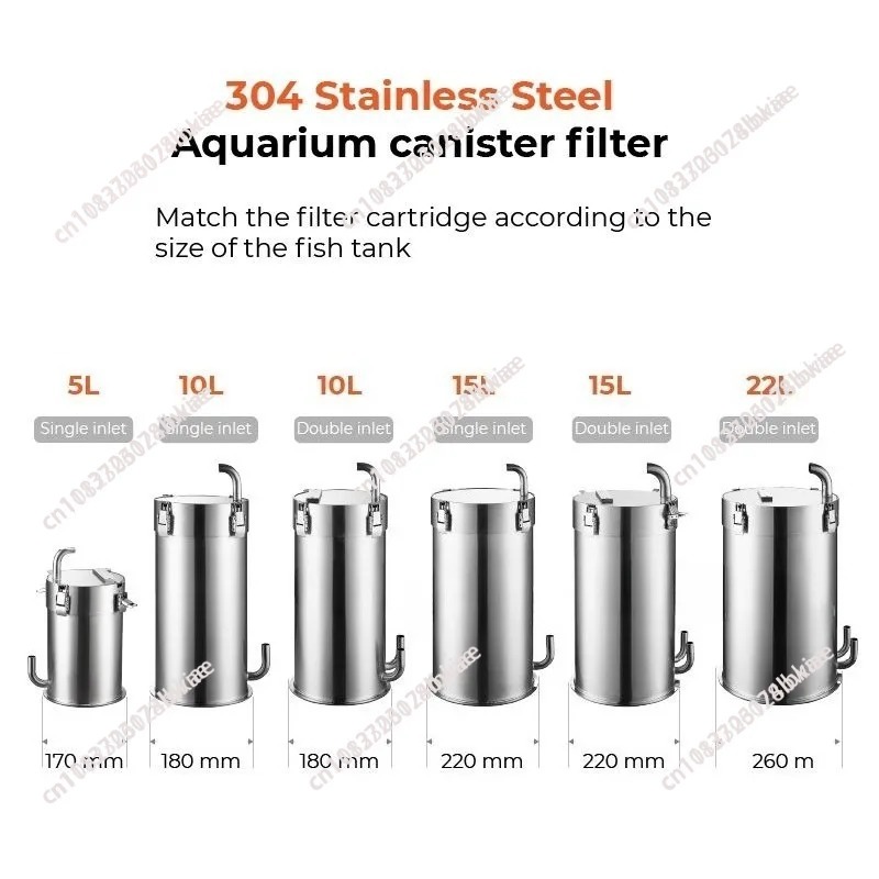 304 Edelstahl Externer Kaniste – Fish Tank Filter Aquarium Bewertung und Preis