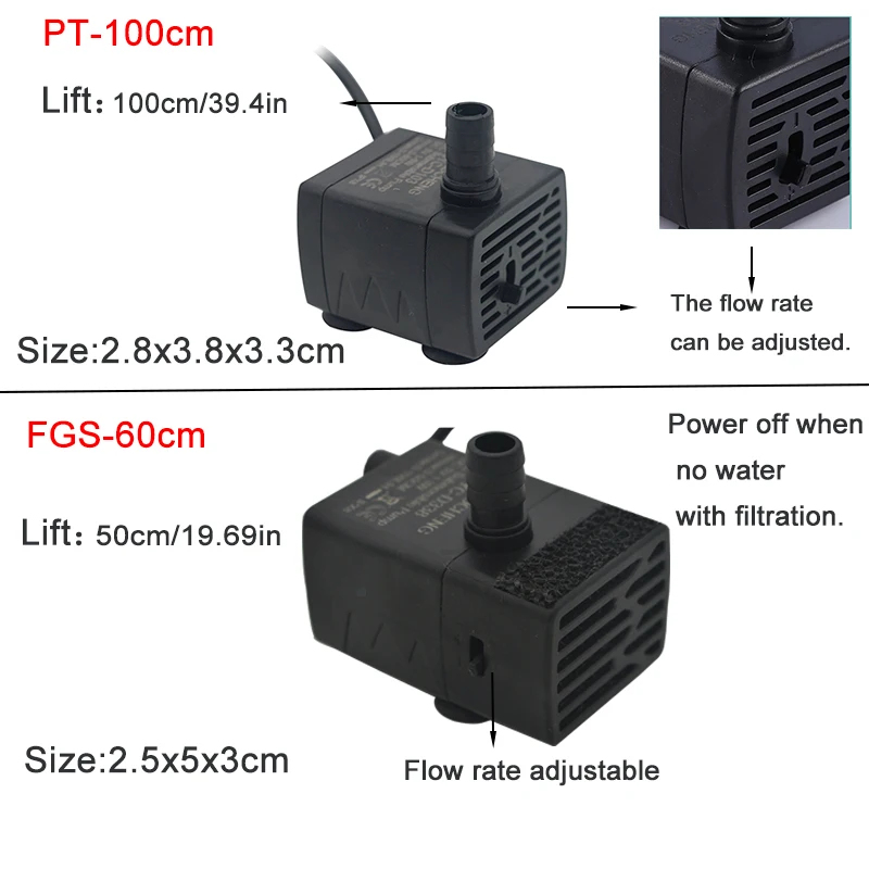 USB-Aquarium-Tauchpumpe, 5V 5W – Aquarium Fish Care Bewertung und Preis